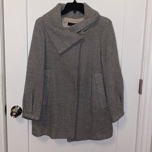 French Connection grey shawl coat
